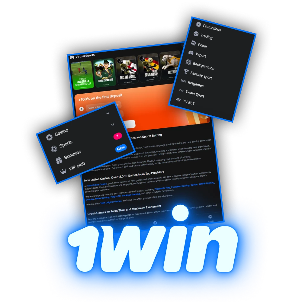 1Win is a popular casino in Cameroon where it's easy to play.
