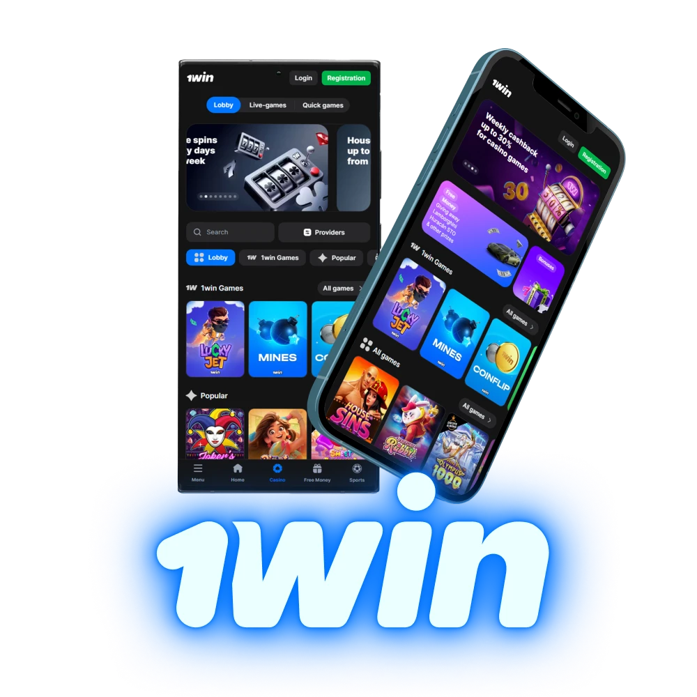 Install the 1Win app for Android or iOS and play comfortably.