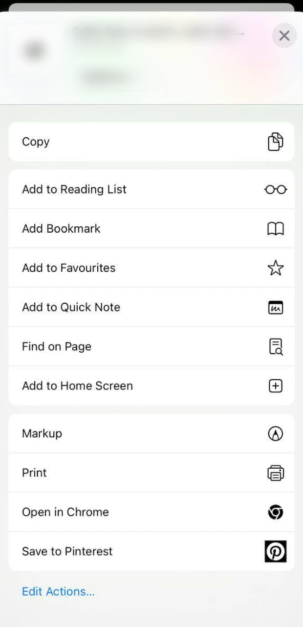 Click the Add to Home screen button to further install 1Win on iOS.