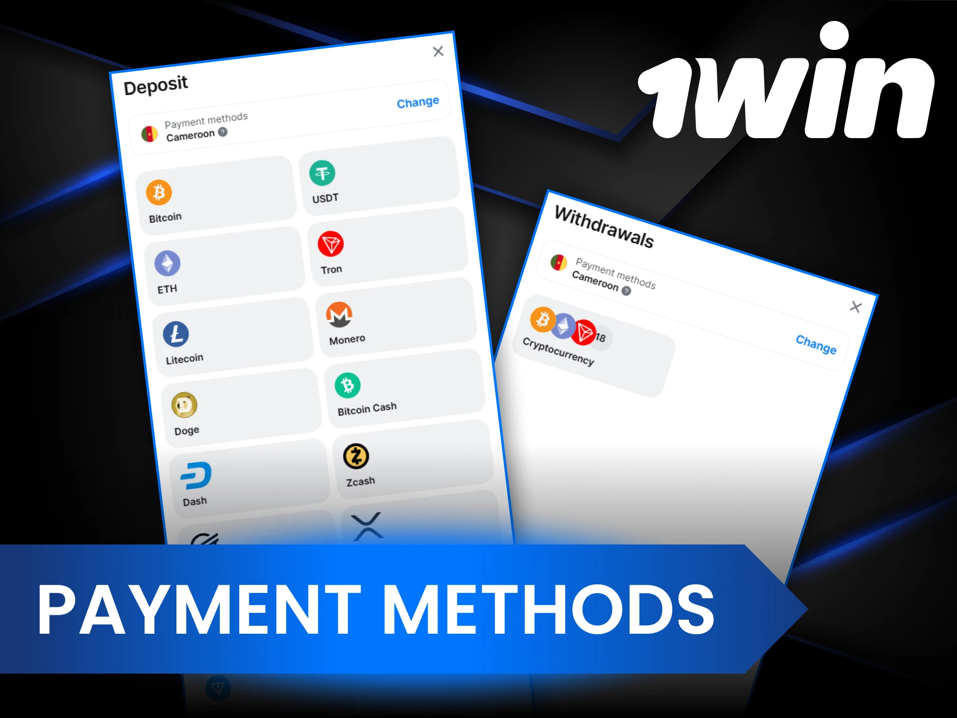 The 1Win app offers access to various payment systems for both deposits and withdrawals.