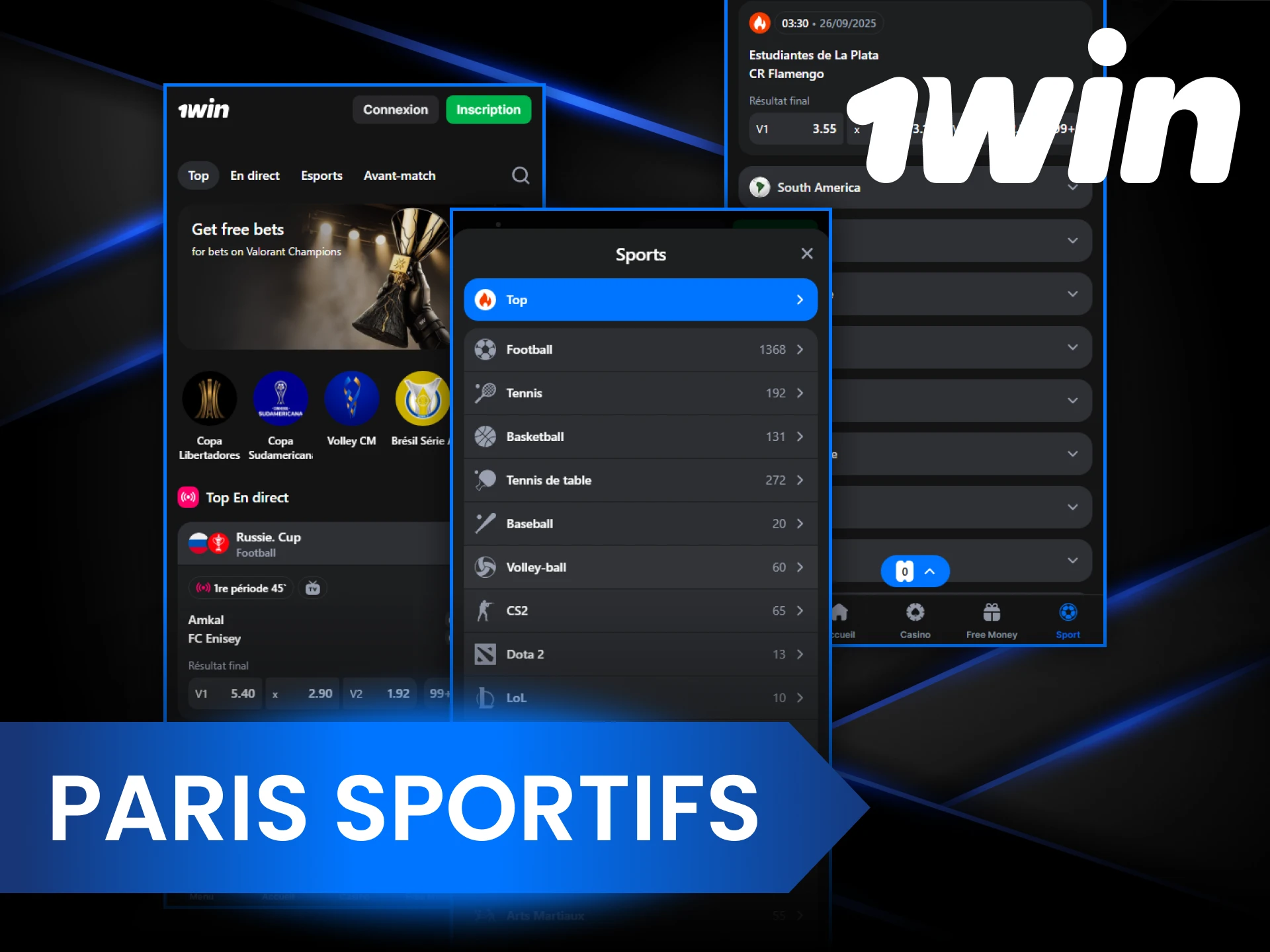 En plaçant des paris sportifs dans l'application 1Win, vous pouvez gagner gros rapidement et facilement.