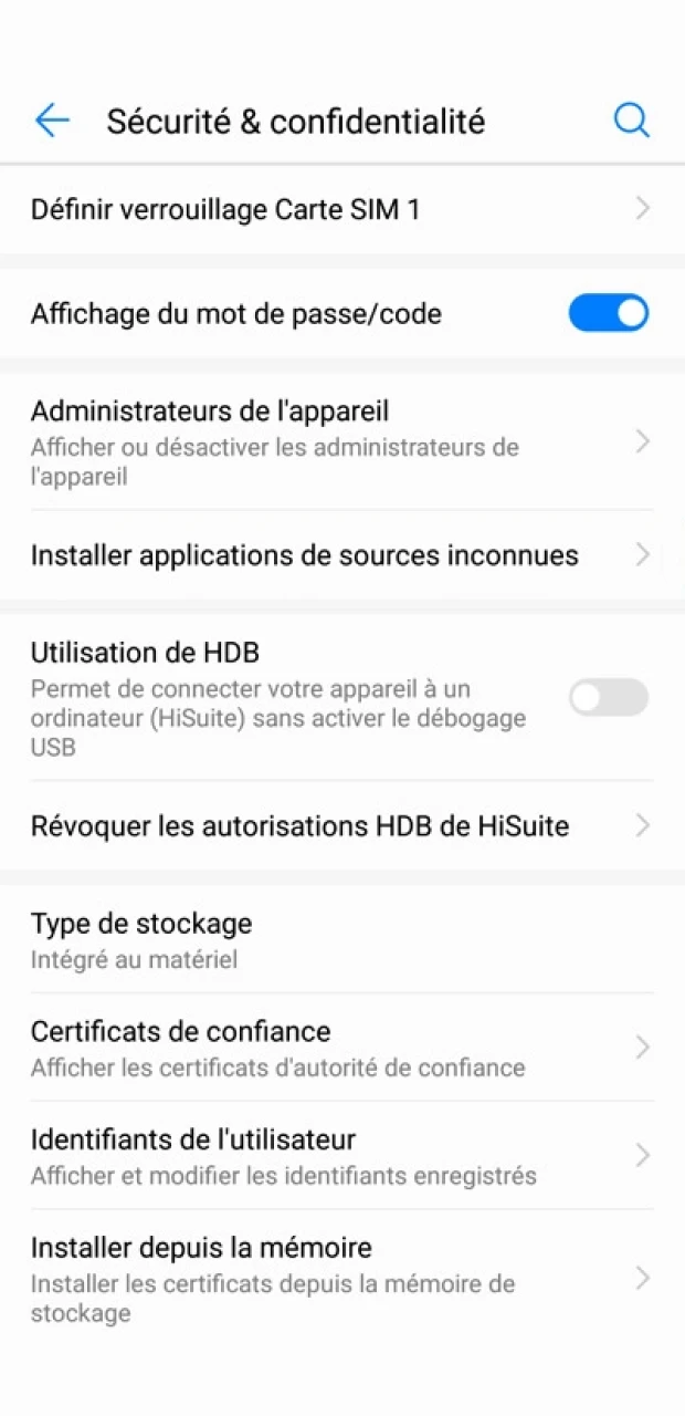 Autorisez l'installation depuis des sources inconnues pour pouvoir utiliser 1Win sur Android.