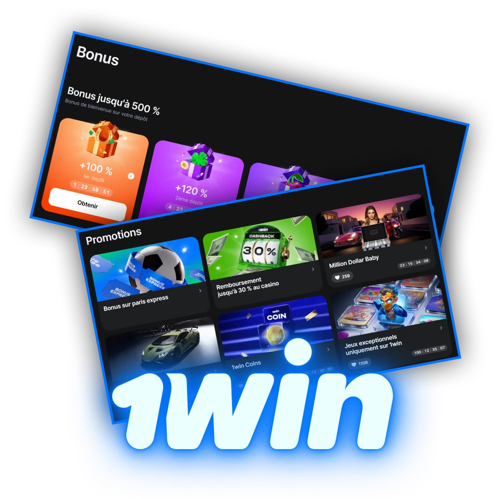 1Win offre aux joueurs camerounais des bonus attractifs.