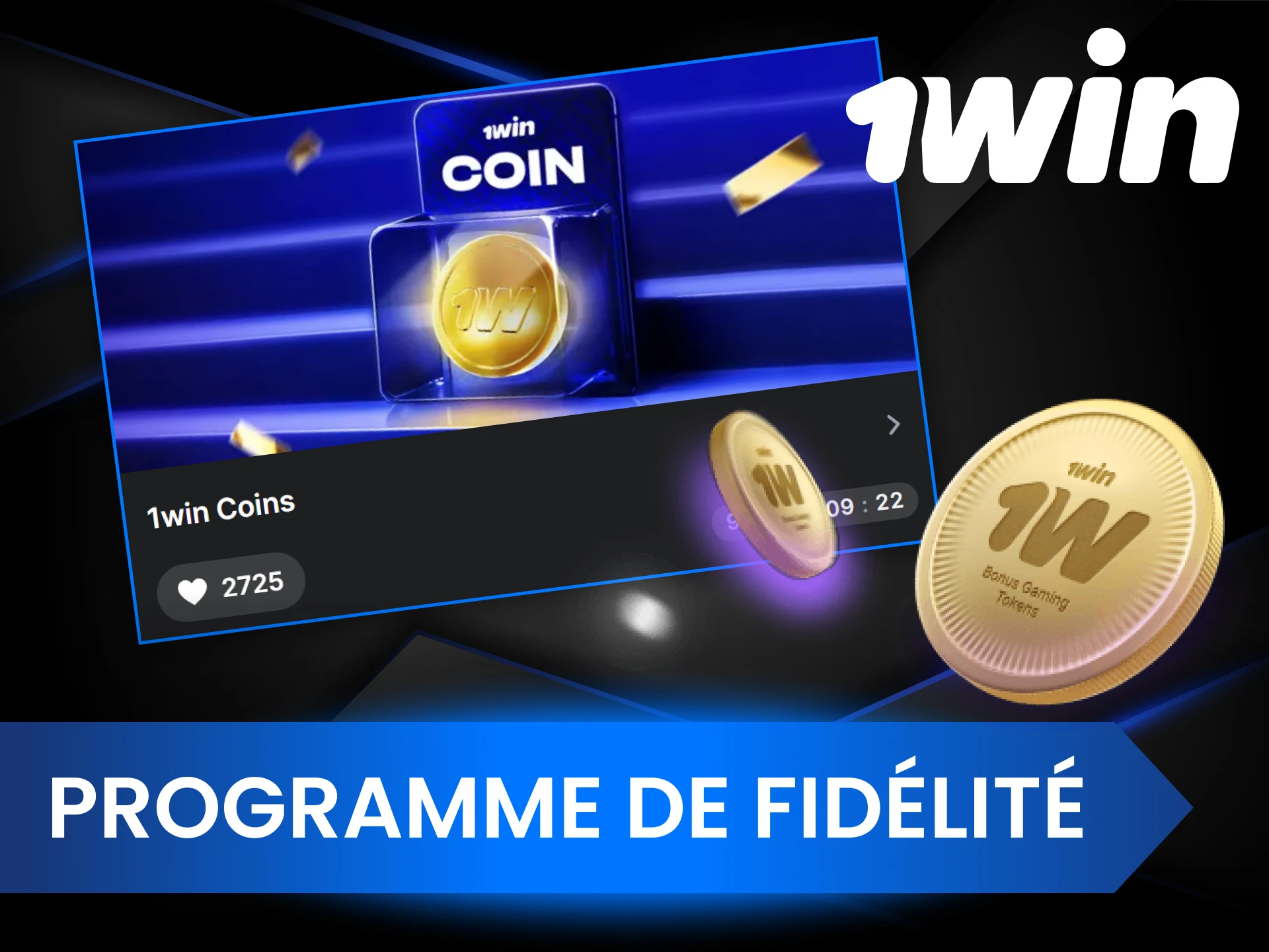 1Win Casino propose un programme de fidélité.
