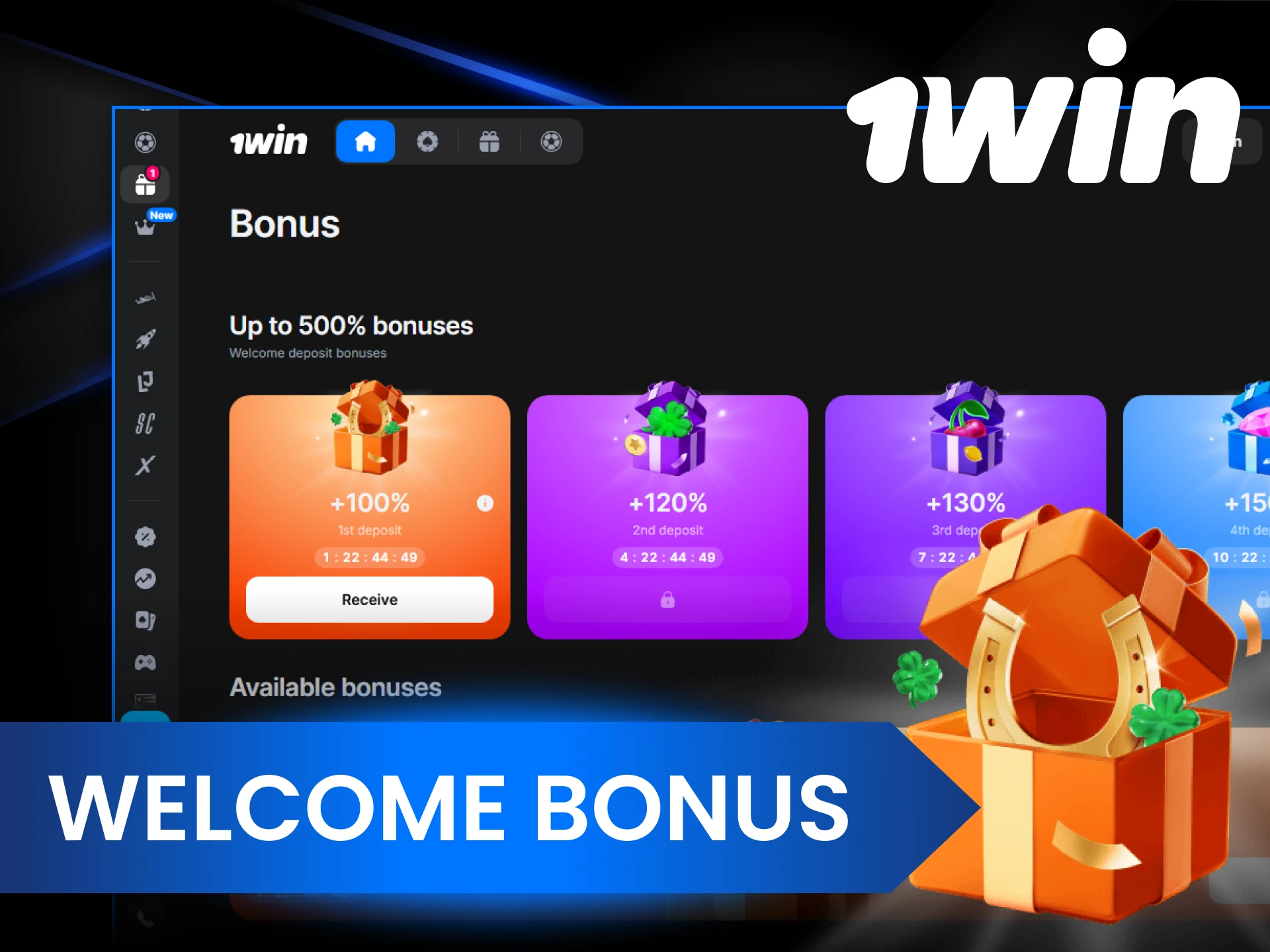 Claim your welcome bonus at 1Win.
