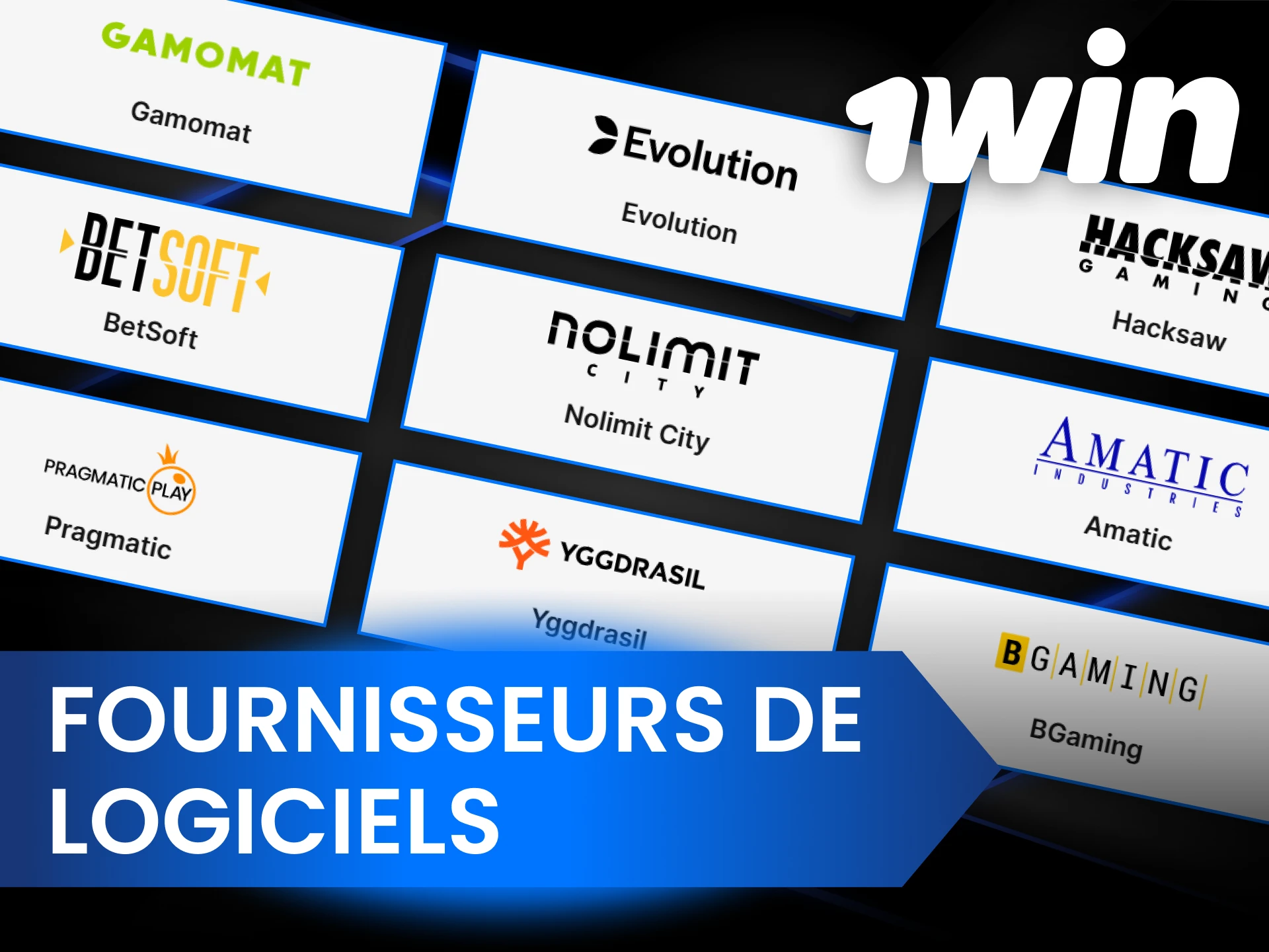 1Win propose une grande variété de jeux provenant de différents fournisseurs.
