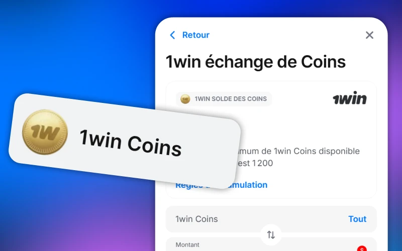 1Win possède ses propres monnaies uniques que vous pouvez échanger contre votre devise.