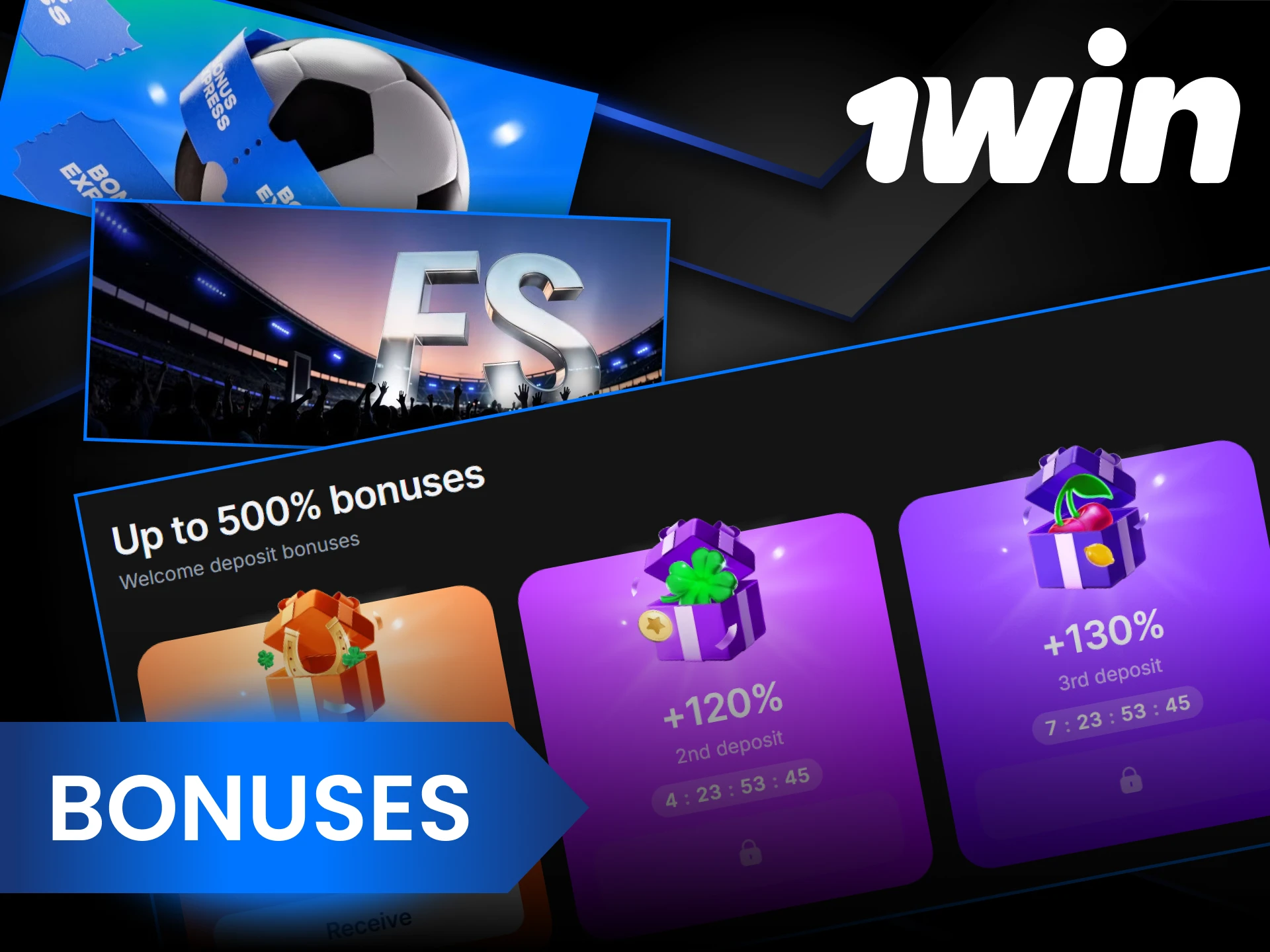 1Win regularly offers a variety of bonuses and promotions.