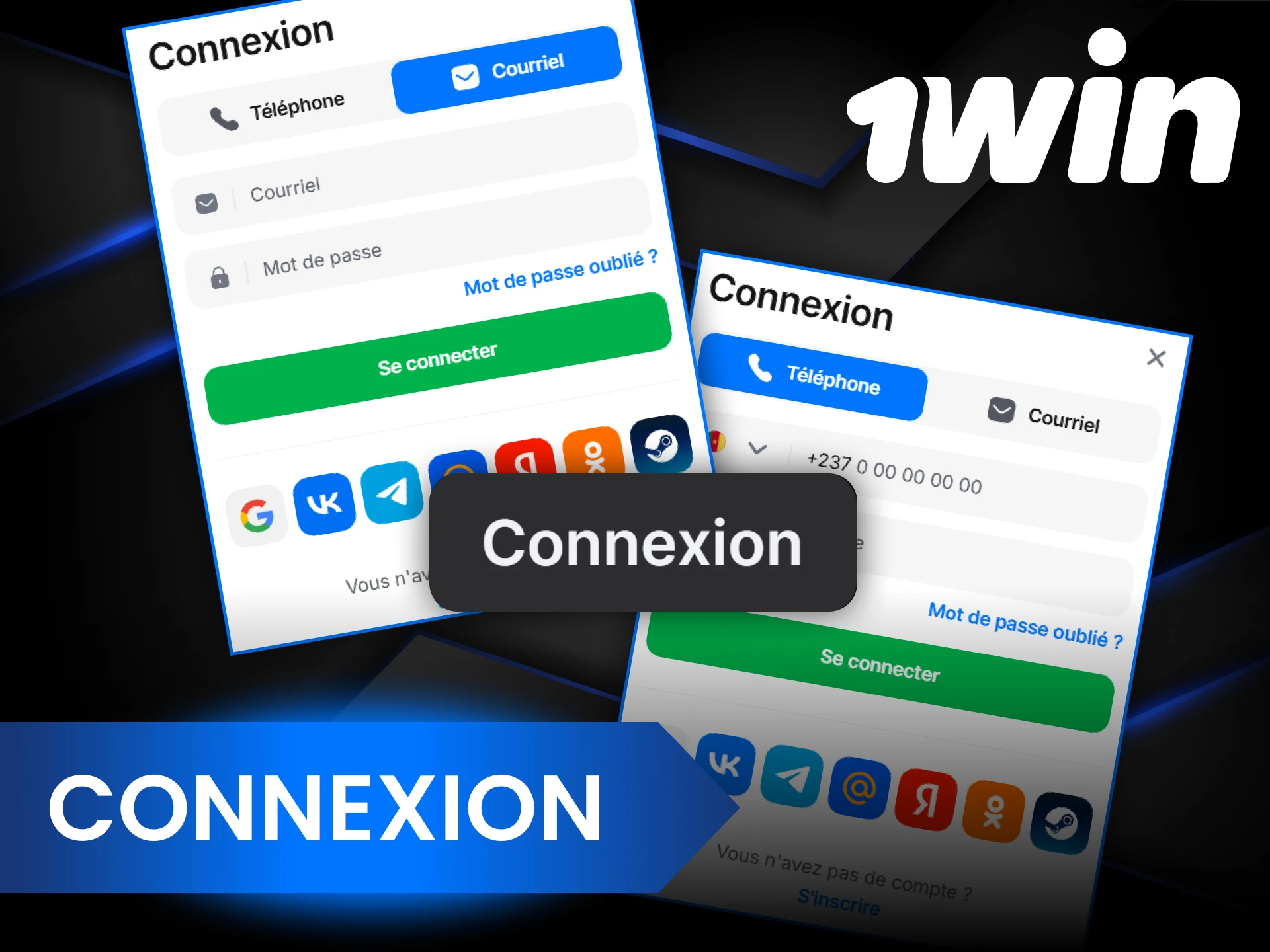 Connectez-vous à votre compte 1Win pour commencer à parier.