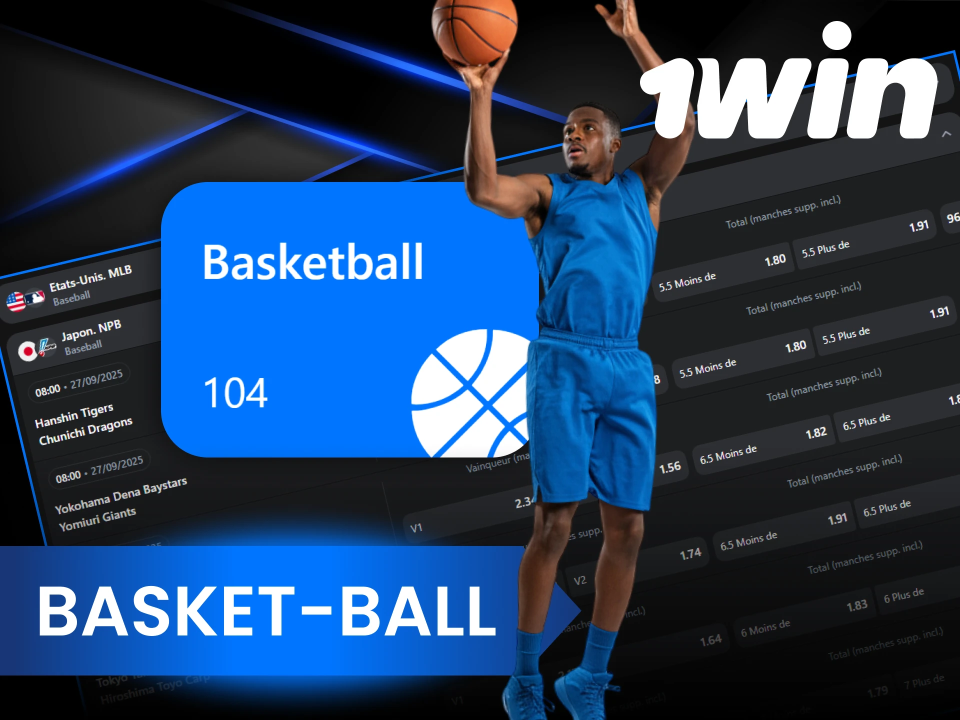 Gagnez sur le basketball sur 1Win.