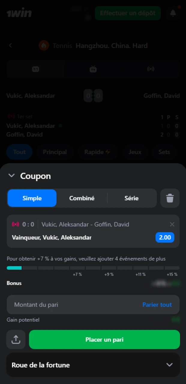 Commencez à parier sur le sport sur le site officiel de 1Win.