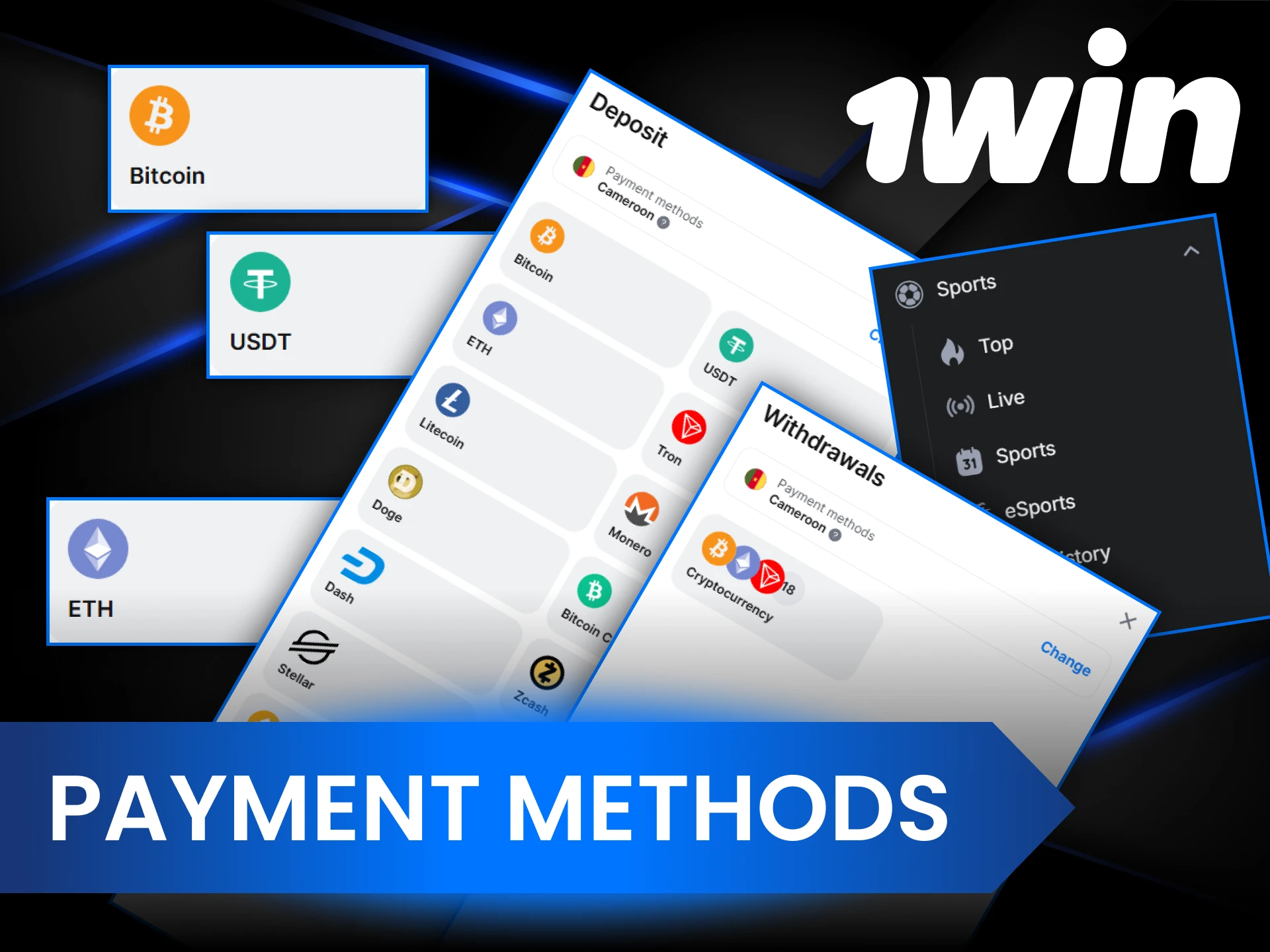 Make a deposit to place sports bets on 1Win, after which you can withdraw your winnings.
