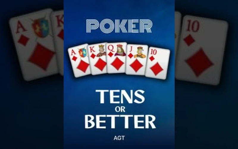 C'est un jeu d'enfant de gagner avec Tens or Better sur 1Win.
